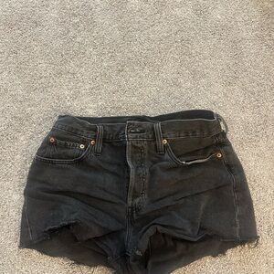 Classic Black Denim Women's Shorts